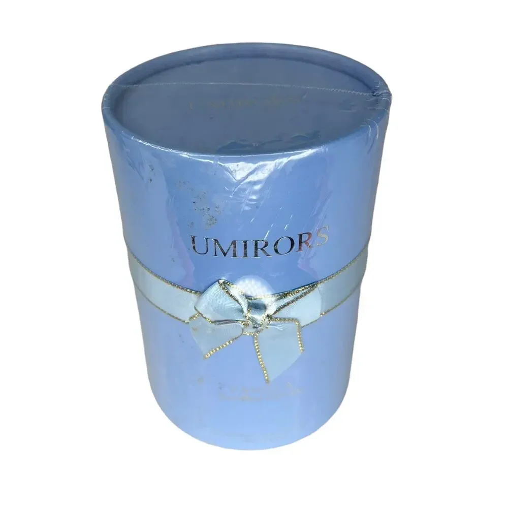 Uminors Natural Soy Wax Candle Glass Jar Vanilla Scent 8oz. 5.5x3 Boxed New